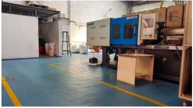 Injection molding machines production setup